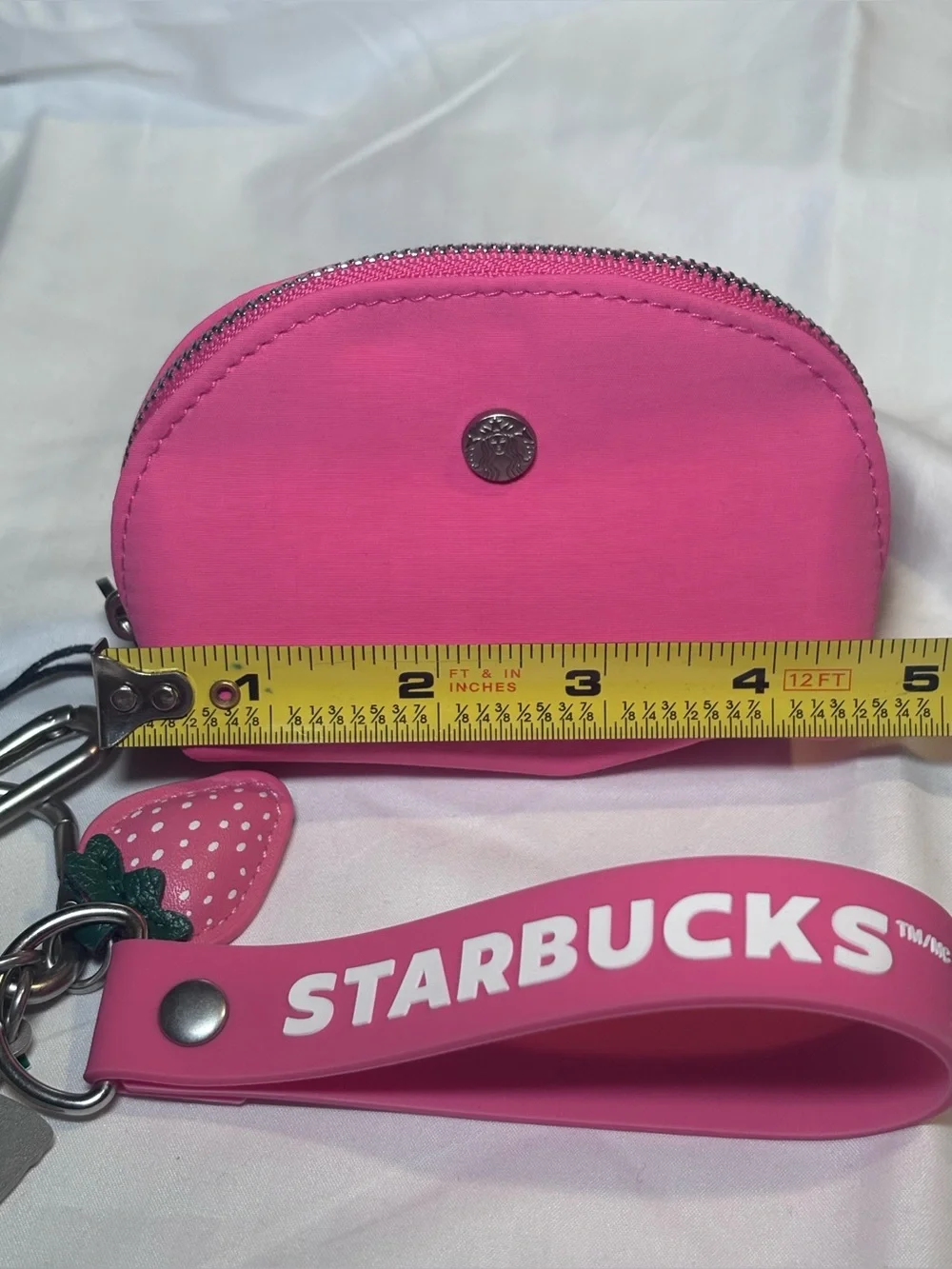 Starbucks Pouch Wristlet Keychain Pink Drink Series 2026 Limited Edition ~ NWT!